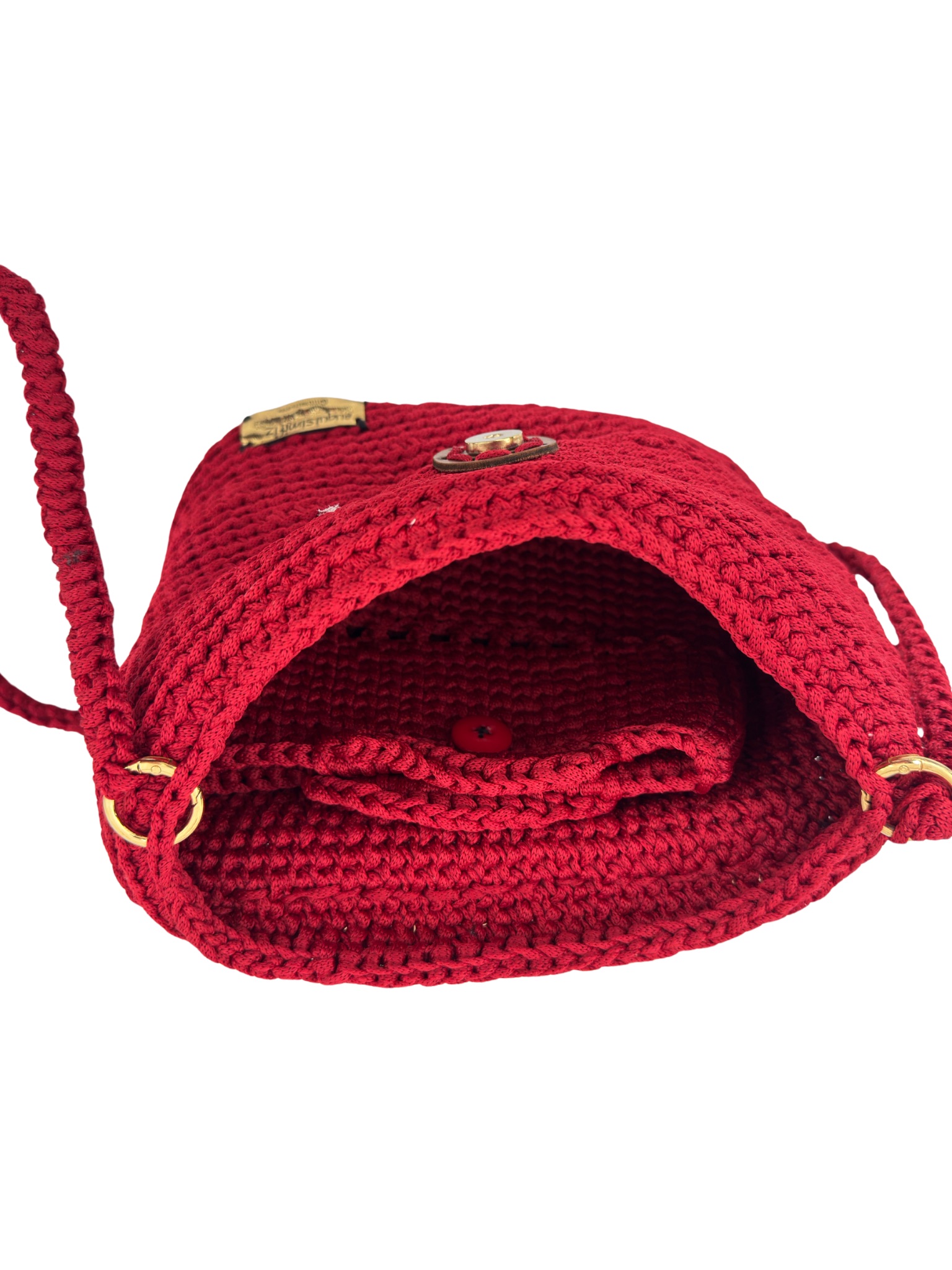 BOLSA EUQISIMIFIZ ESTILO CARTEIRO EM CROCHÊ - Imagem 3